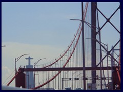 25th April Bridge with Christ  statue